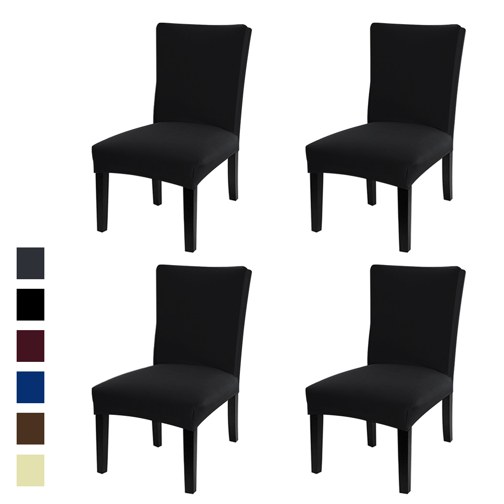 Details about / 1//4//6pc Chair Covers Dining Room Spandex Stretch Slipcover Seat Cover Protector